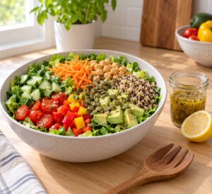 how to build a filling salad