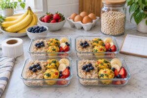 how to meal prep breakfast for the week