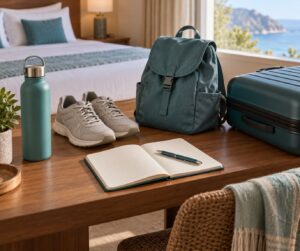 how to stay on track while on vacation