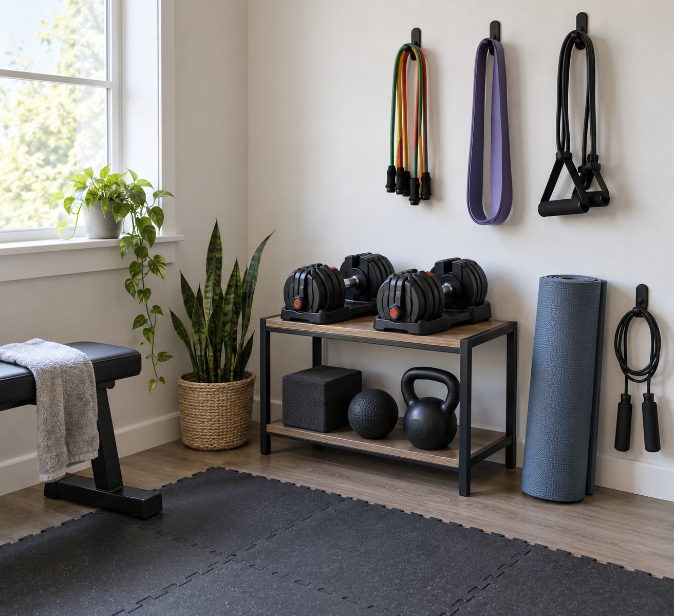 how to build a cheap home gym setup