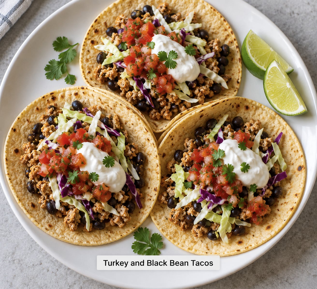 Turkey and Black Bean Tacos