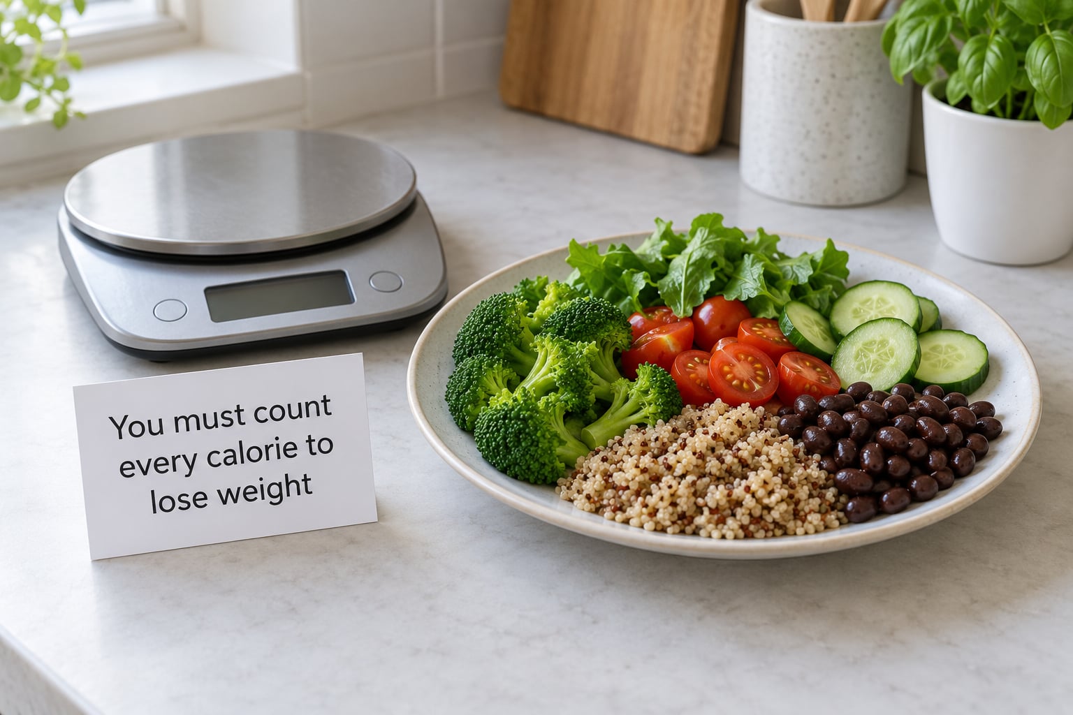 You must count every calorie to lose weight