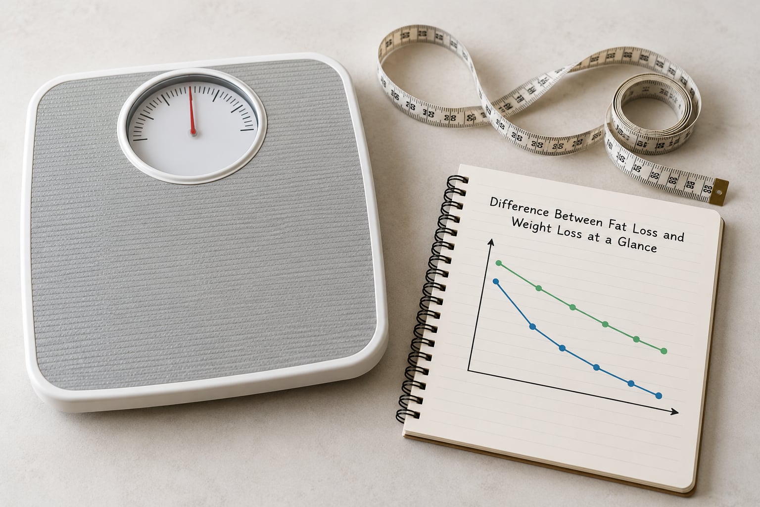 Difference Between Fat Loss and Weight Loss at a Glance
