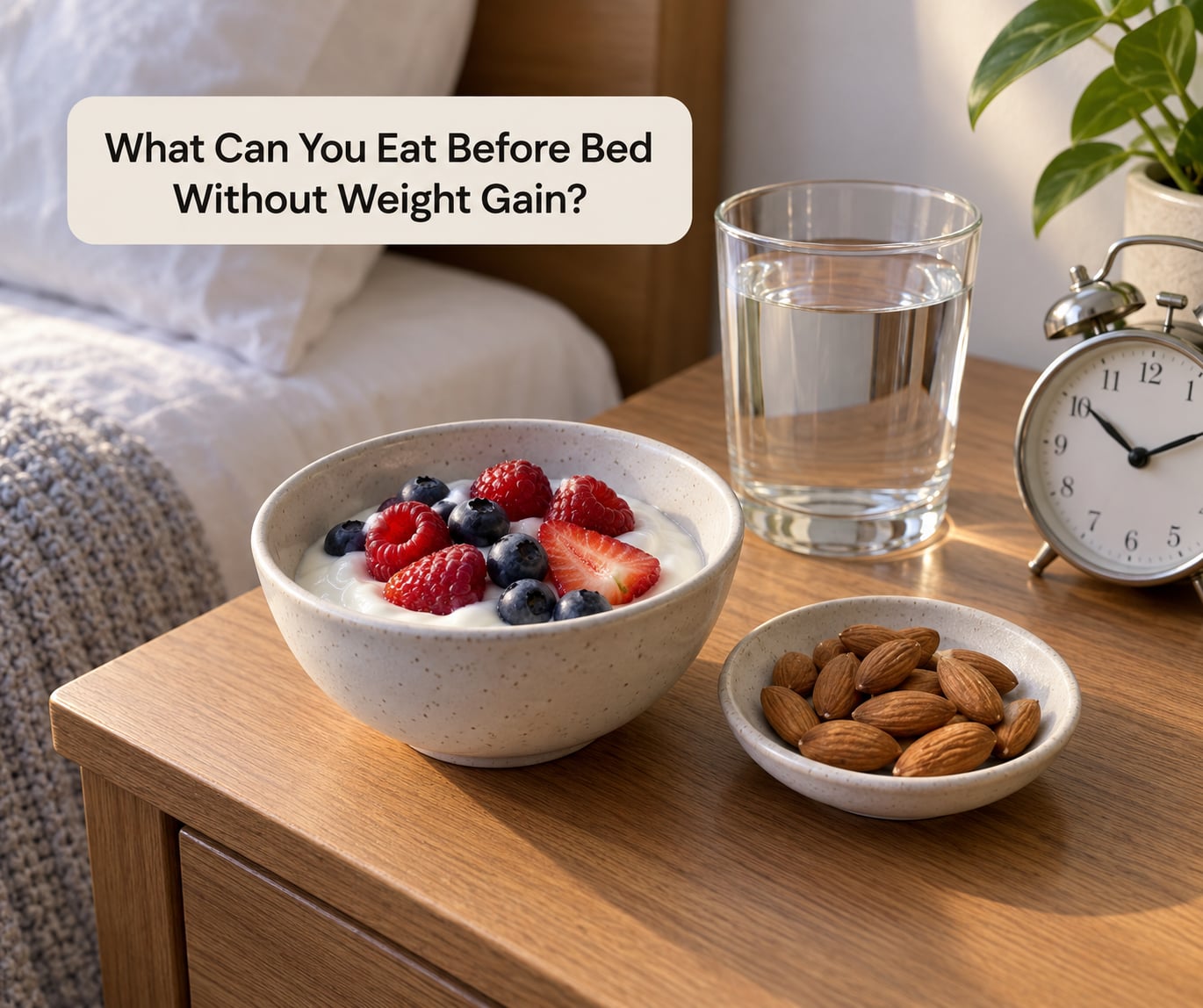 What Can You Eat Before Bed Without Weight Gain?
