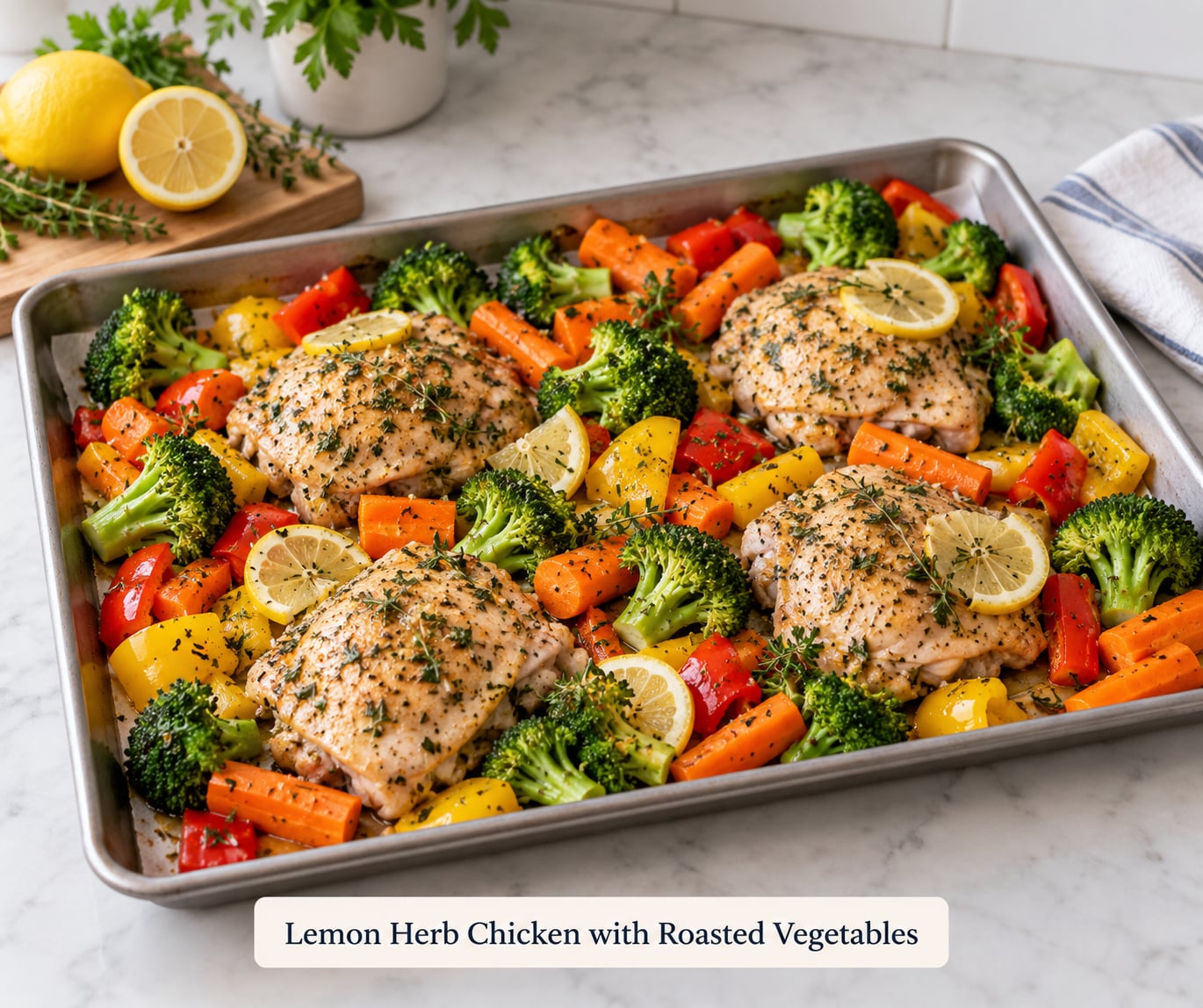 Lemon Herb Chicken with Roasted Vegetables