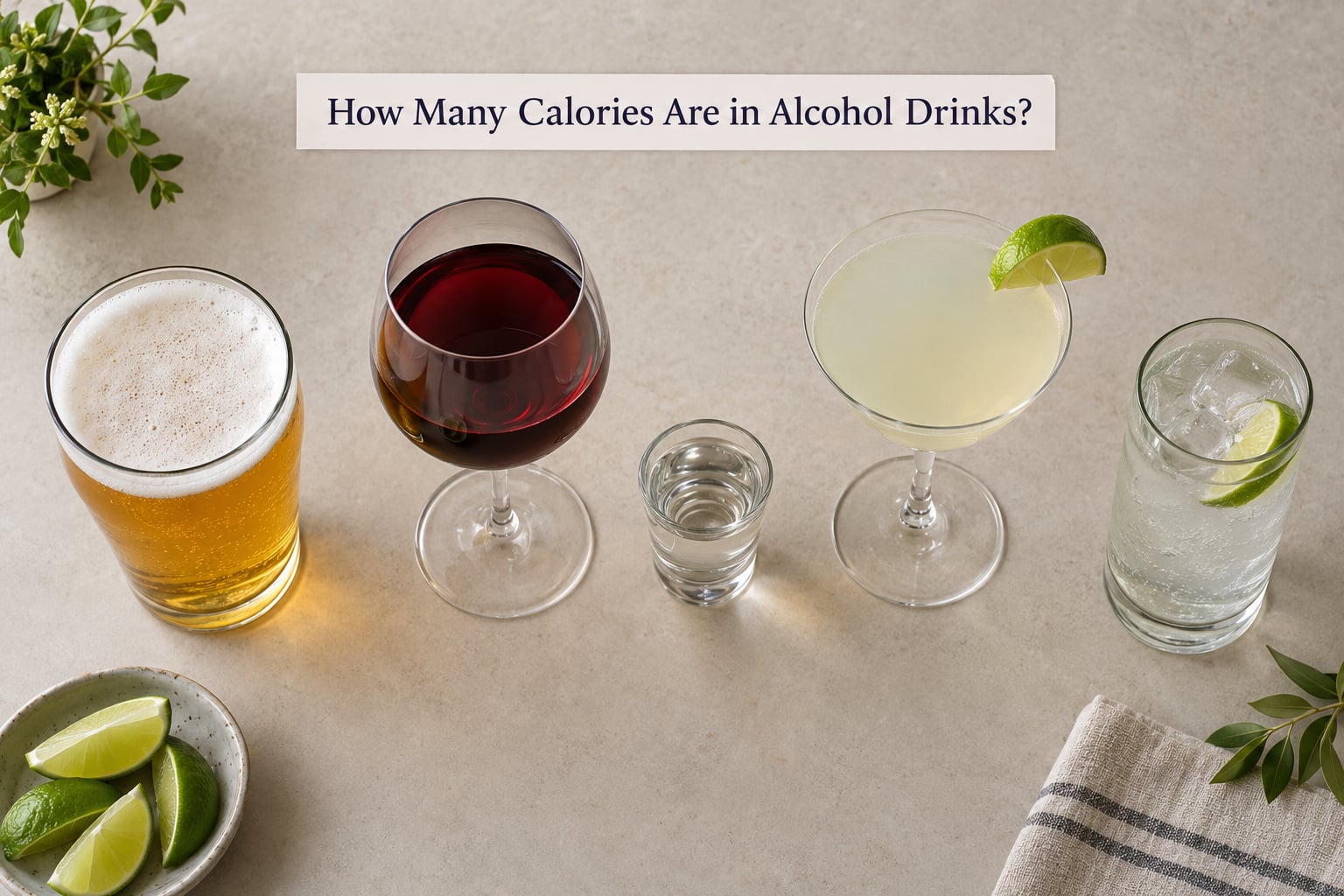 How Many Calories Are in Alcohol Drinks?