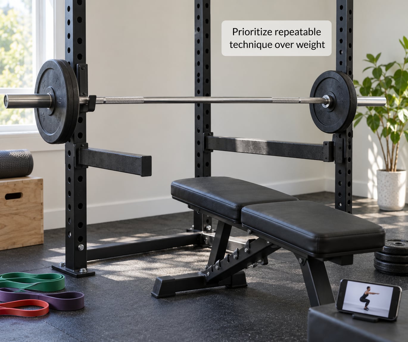 Prioritize repeatable technique over weight