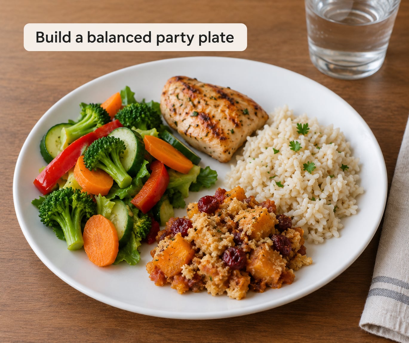 Build a balanced party plate