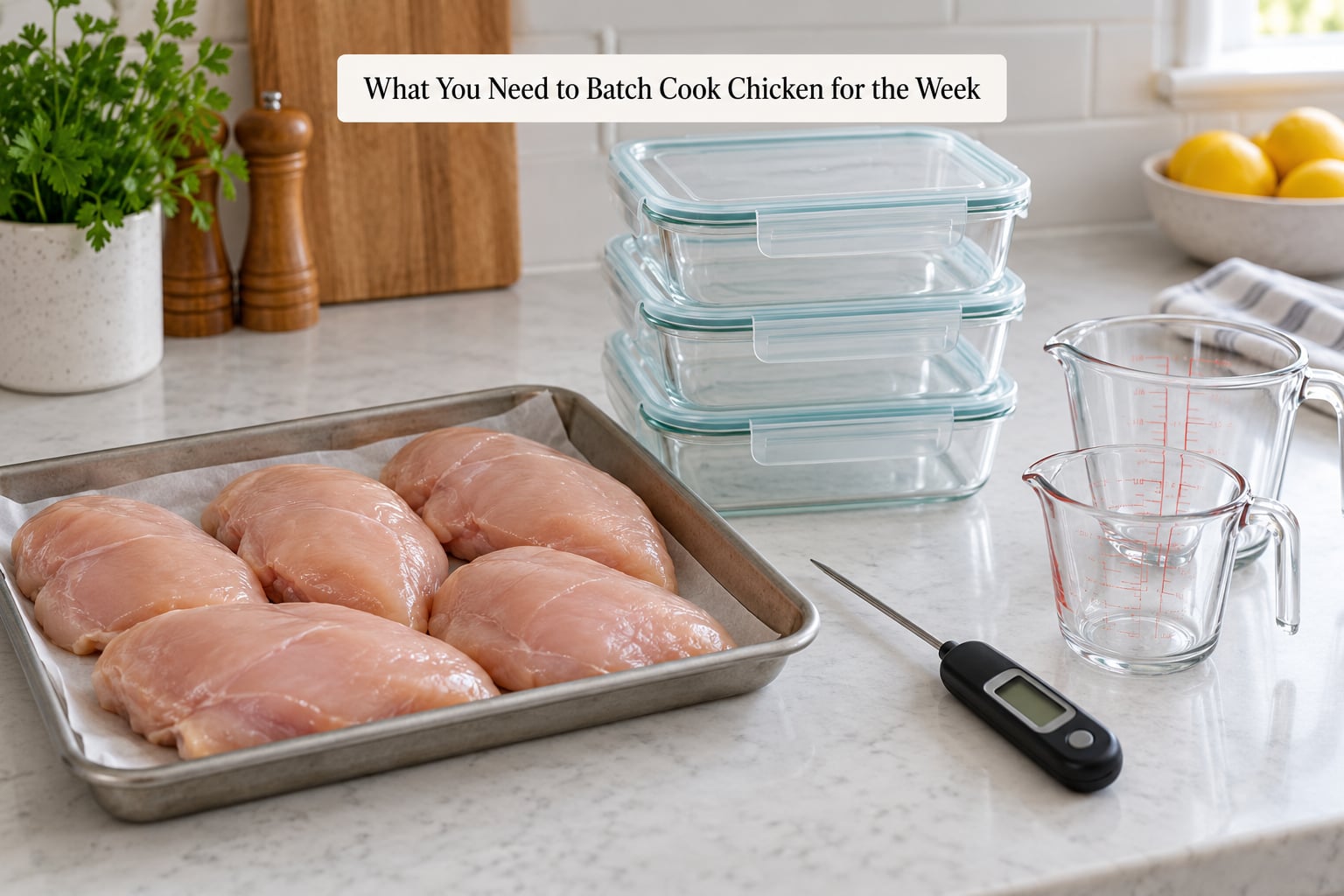 What You Need to Batch Cook Chicken for the Week