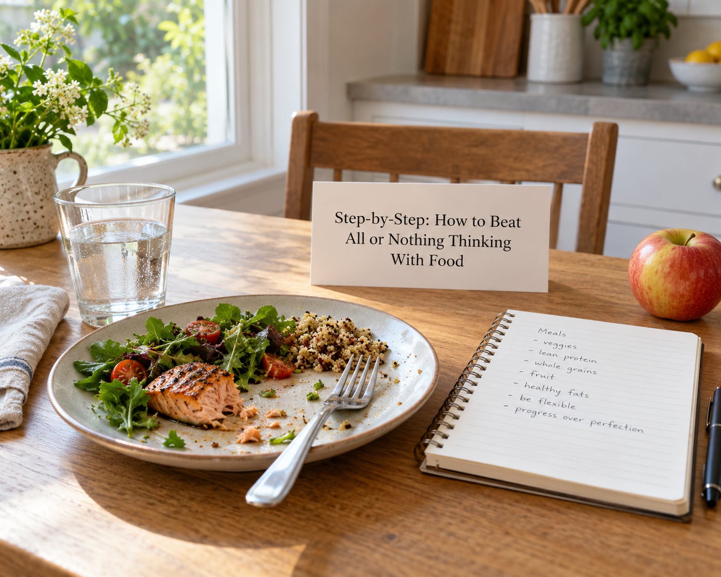 Step-by-Step: How to Beat All or Nothing Thinking With Food