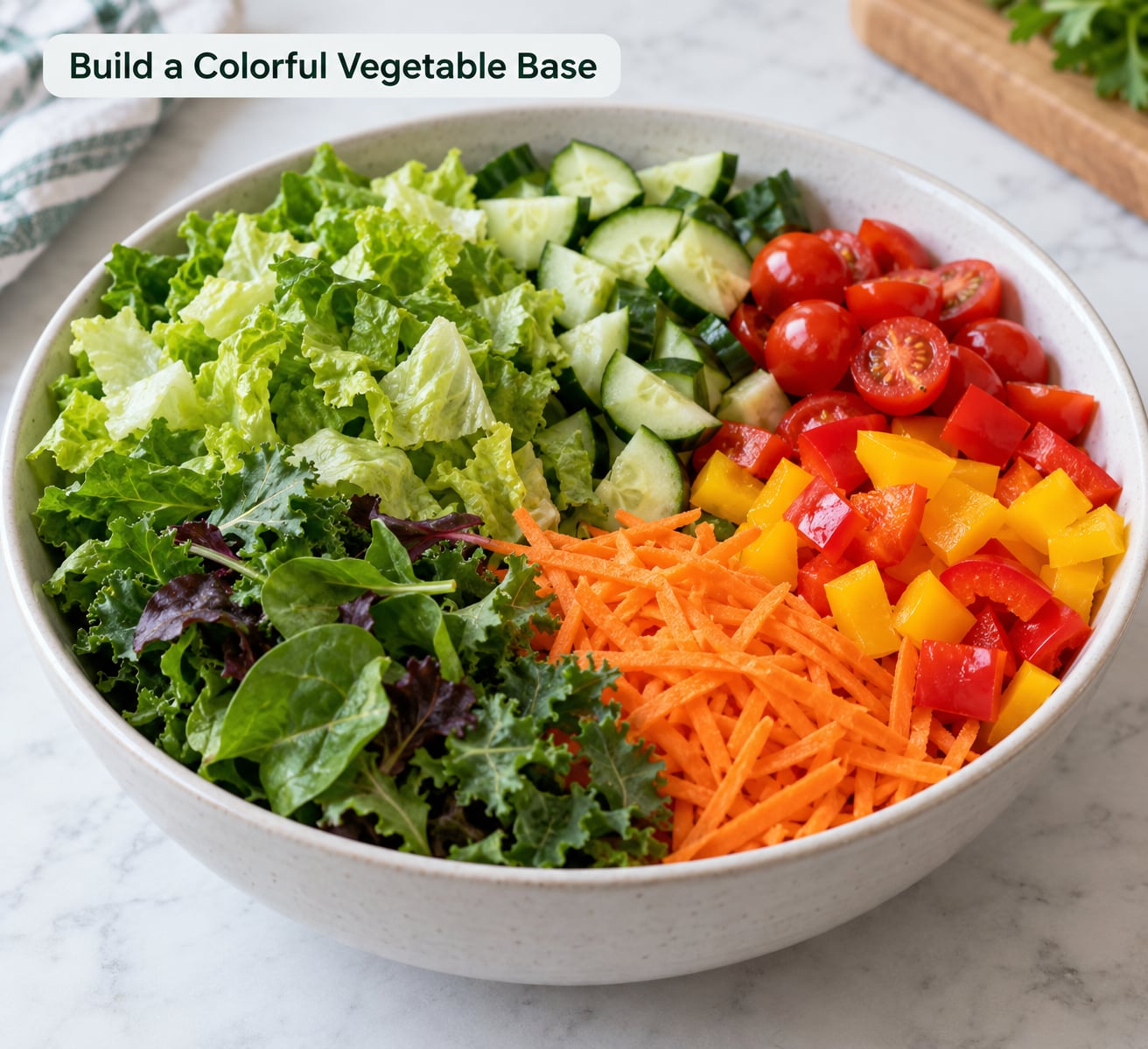 Build a Colorful Vegetable Base