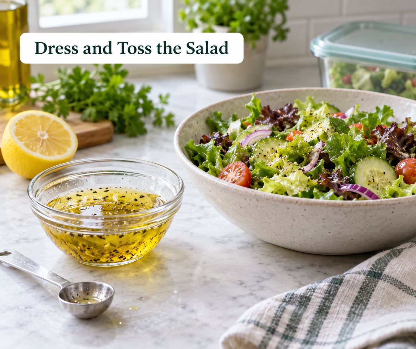 Dress and Toss the Salad