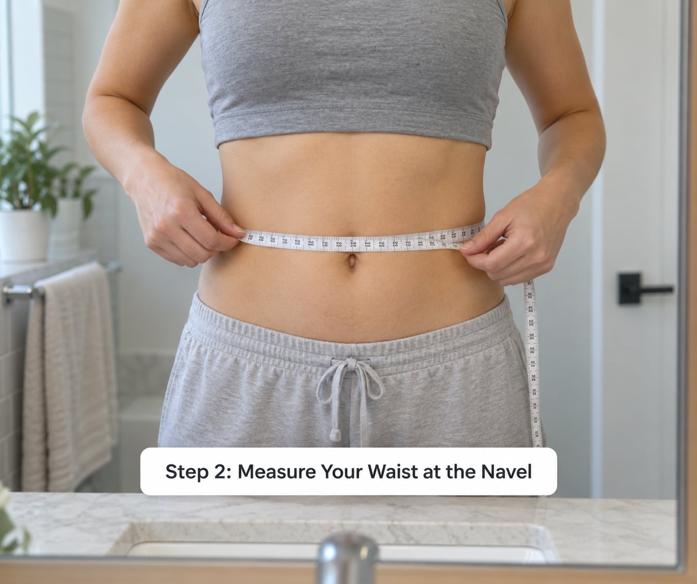 Step 2: Measure Your Waist at the Navel