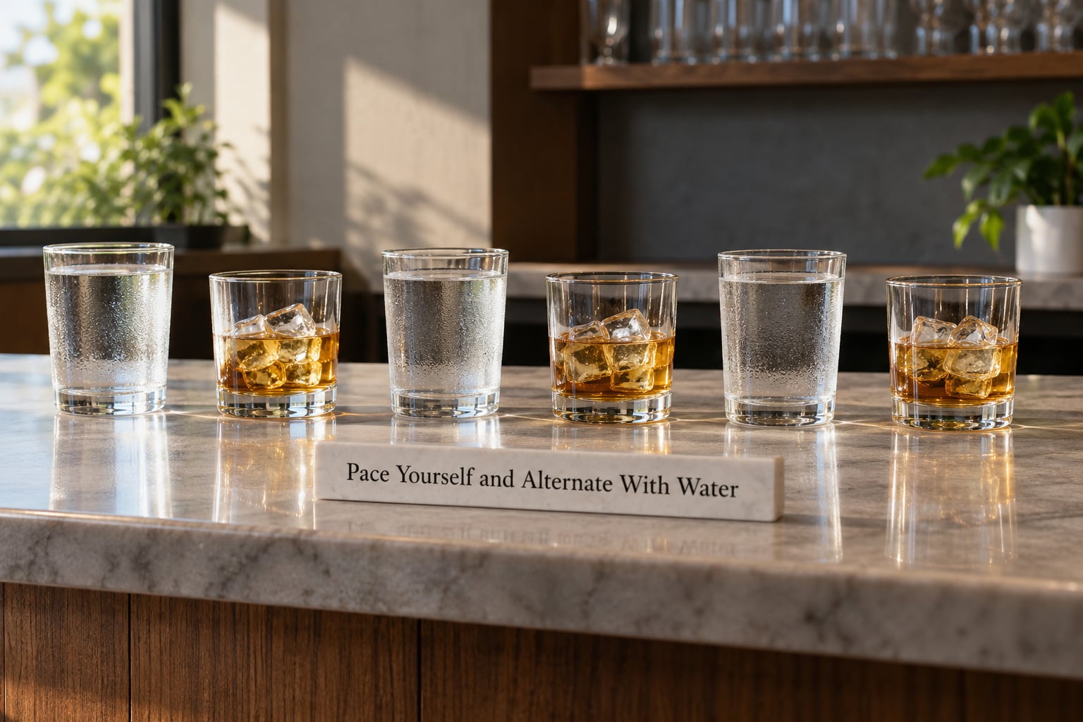 Pace Yourself and Alternate With Water