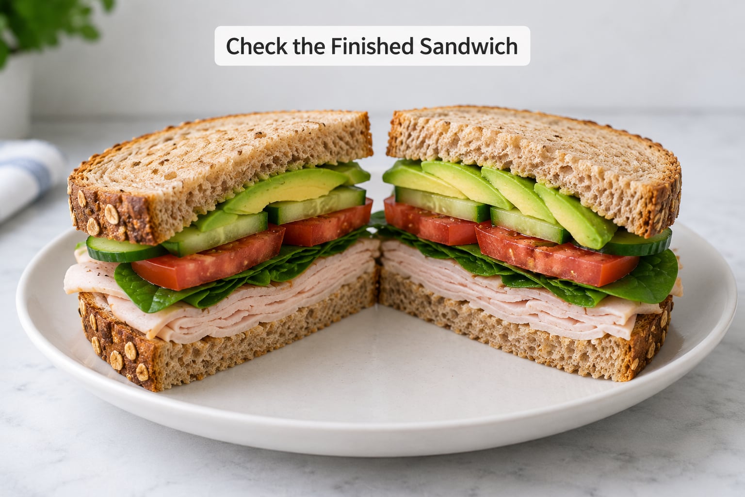 Check the Finished Sandwich