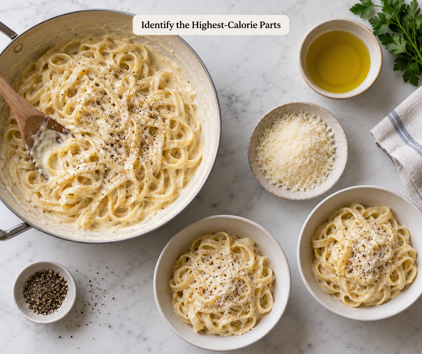 Identify the Highest-Calorie Parts