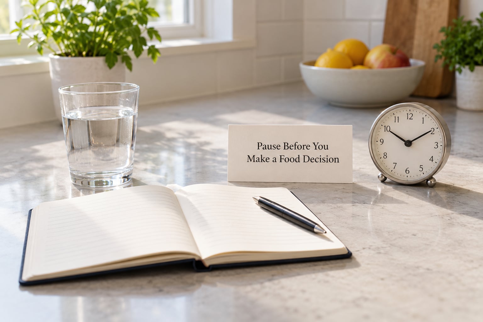 Pause Before You Make a Food Decision