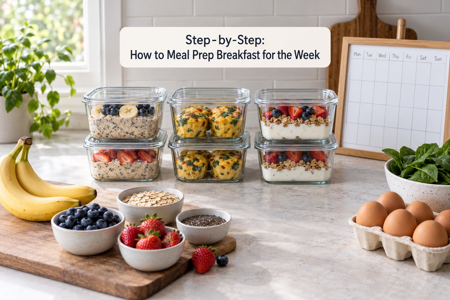 Step-by-Step: How to Meal Prep Breakfast for the Week