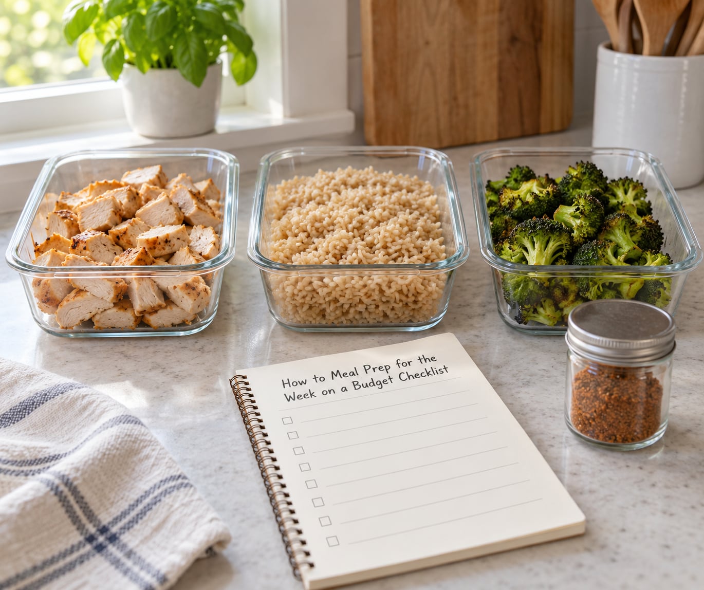 How to Meal Prep for the Week on a Budget Checklist