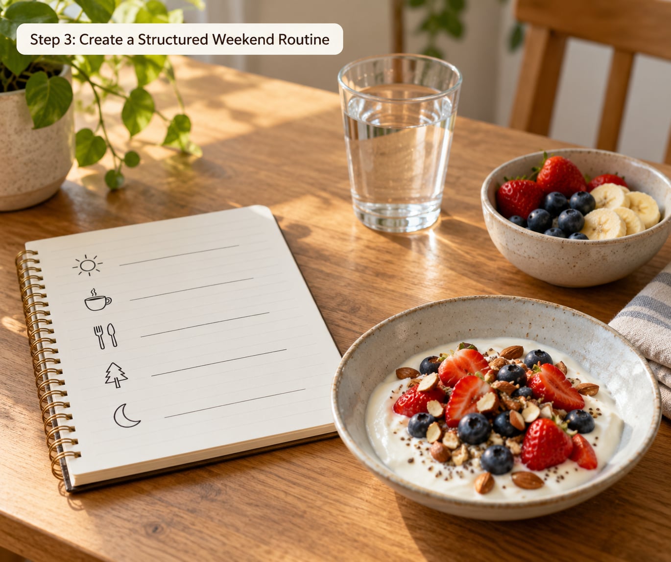 Step 3: Create a Structured Weekend Routine