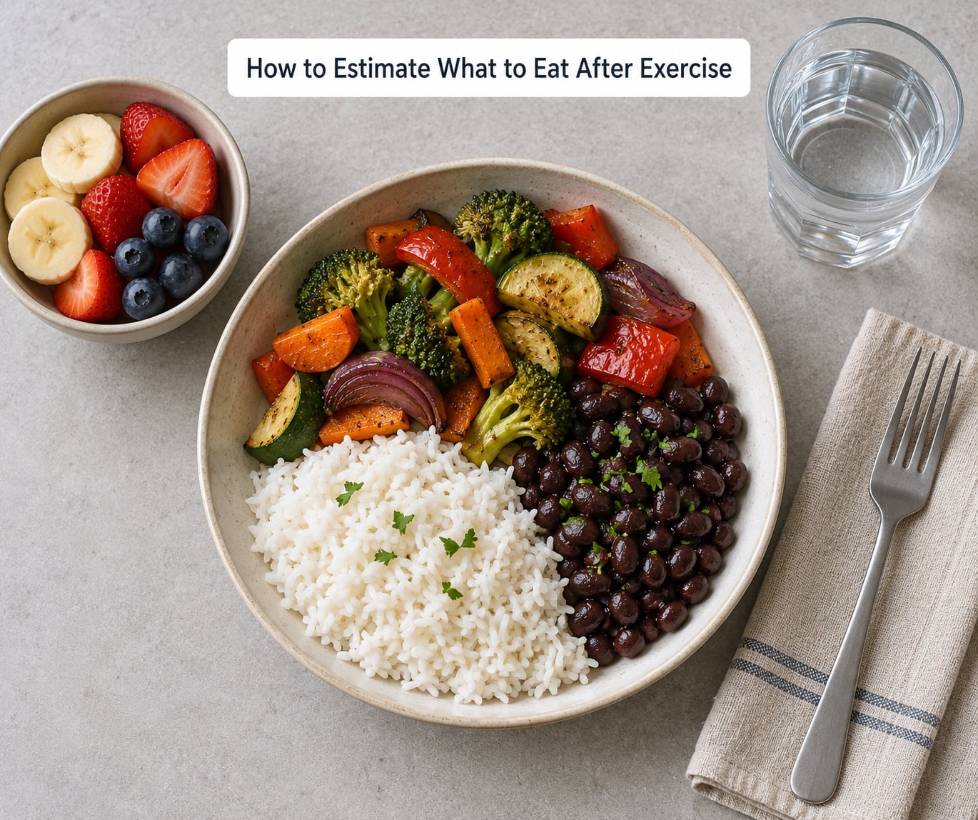 How to Estimate What to Eat After Exercise
