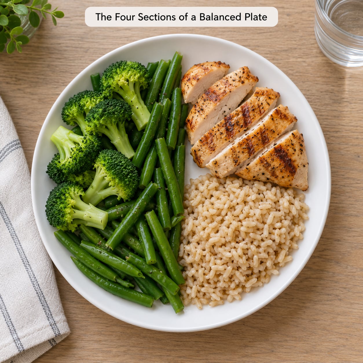 The Four Sections of a Balanced Plate